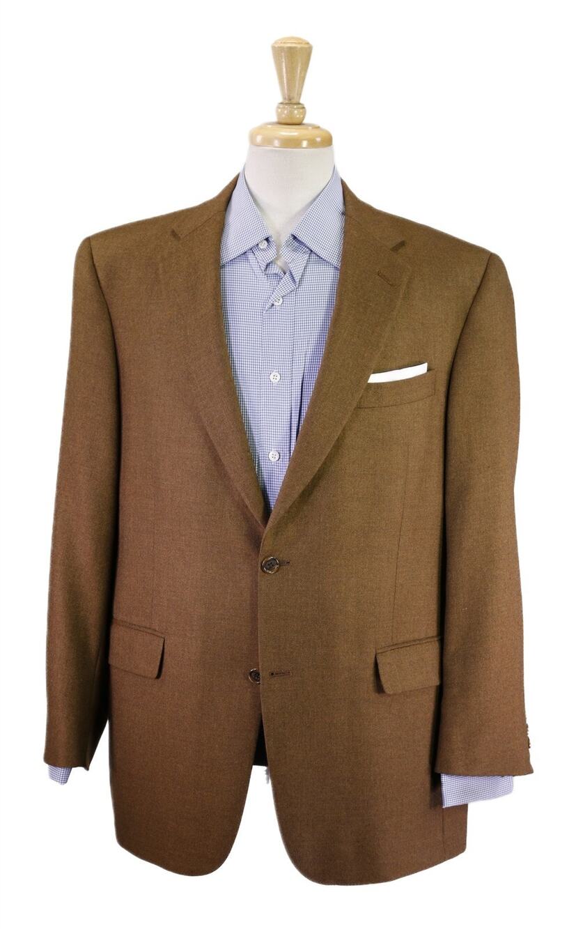 Hart Schaffner Marx x Loro Piana Brown 100% Cashmere Sportcoat Blazer 42R